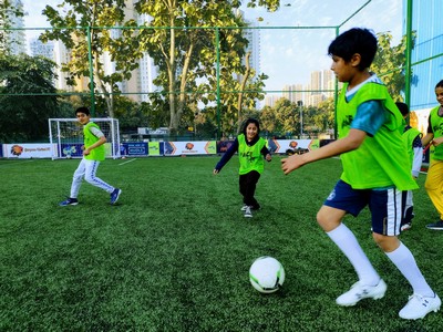 boy dribbling